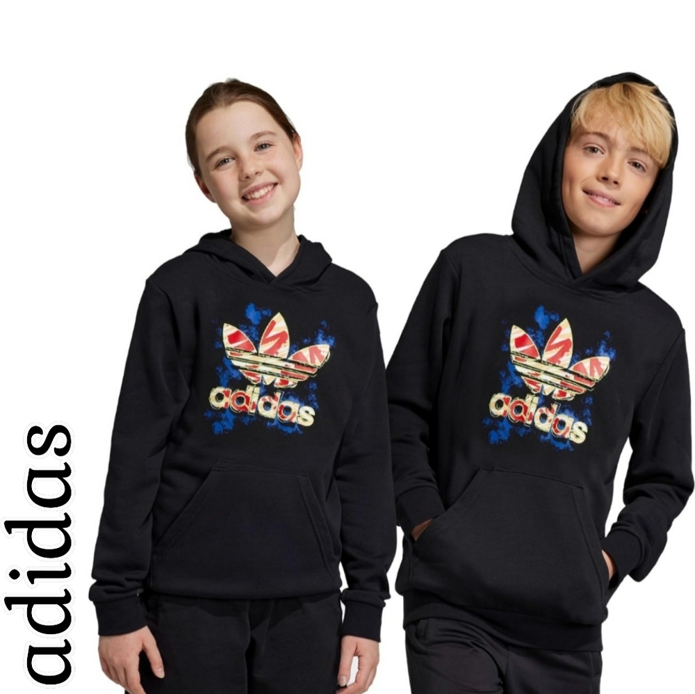 New! Adidas Trefoil Logo Hoodie Youth 13/14